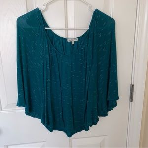 Blue Short Sleeve Top